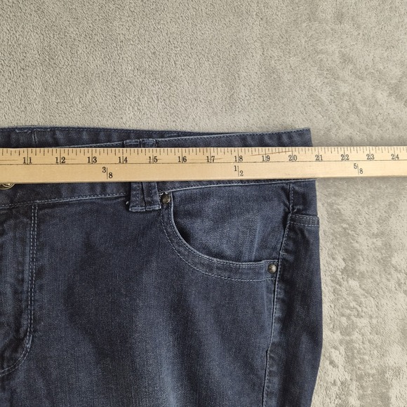 Lane Bryant Jeans Womens 22 Average Blue Denim Dark Wash Straight Stretchy - Picture 3 of 12